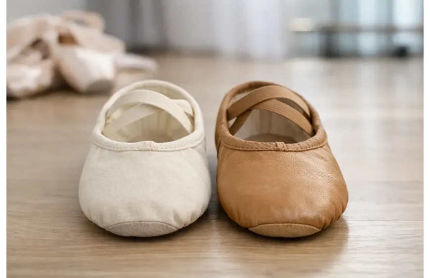 Canvas Versus Leather Ballet Slippers Compared Canvas Versus Leather Ballet Slippers Compared