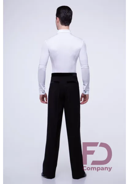 Men Ballroom Dress Shirt 06 White