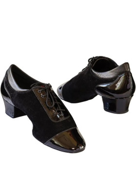 Galex - Leather - Black Nubuck  - Heel 4cm