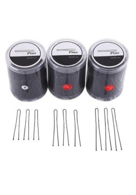 Black U Shape Hair Pins