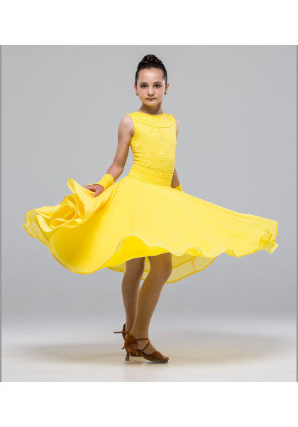 Girls Competition Dress with 2 Skirts - 02