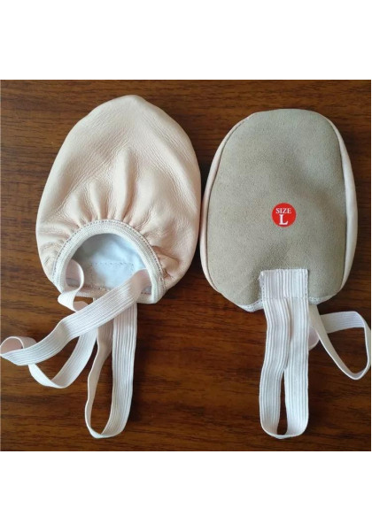Professional High Quality Kids Leather Half Toe Shoes for Gymnastics